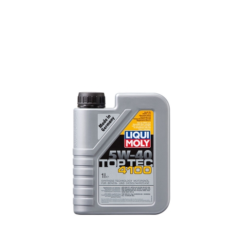 Моторно Масло, 5W-40, LIQUI MOLY TOP TEC 4100, A3/B4/C3, 1 литър